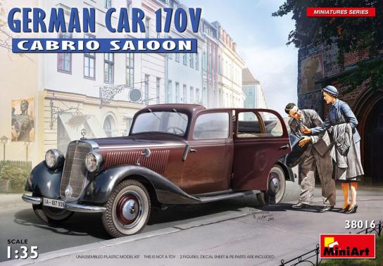 Miniart 1/35 German Car 170V Cabrio Saloon image