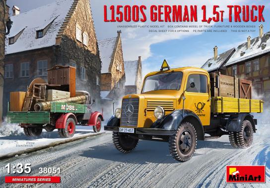 Miniart 1/35 L1500S German 1.5T Truck image