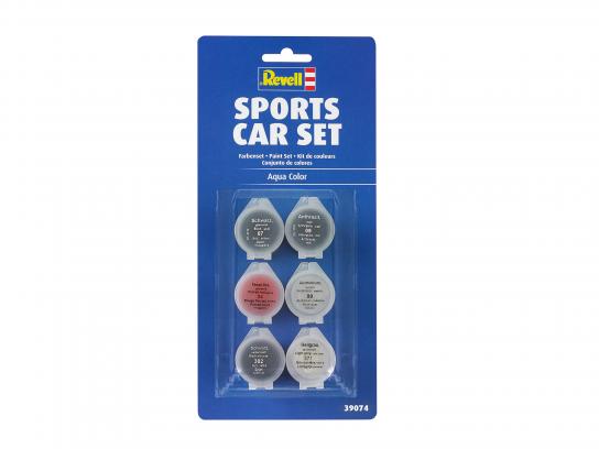 Revell Aqua Colour 6 Paint Sports Car Set image