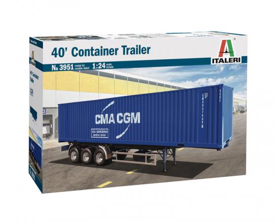 Italeri 1/24 40 Foot Container Trailer image