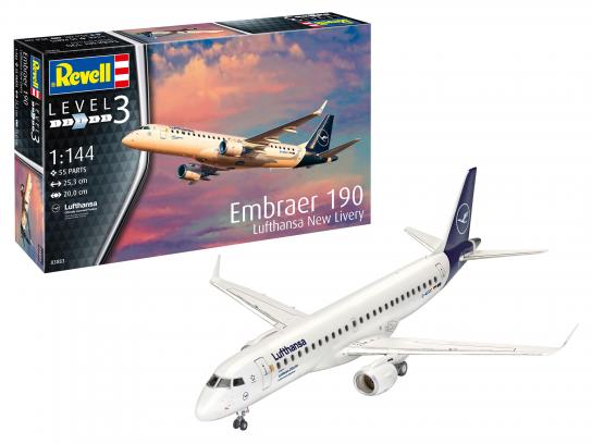 Revell 1/144 Embraer 190 Lufthansa New Livery image