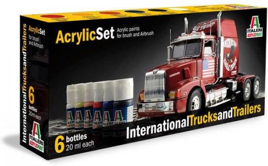 Italeri International Truck & Trailer Paint Set image