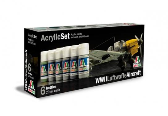 Italeri Luftwaffe Aircraft (1939-1945) Acrylic Set (6pcs) image