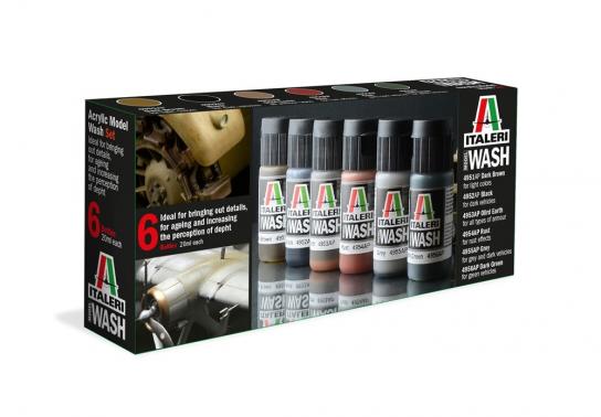 Italeri Acrylic Model Wash Set (6pcs) image