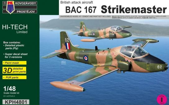 Kovozavody Prostejov 1/48 BAC 167 Strikemaster NZ 6362 RNZAF Decals image