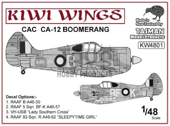 Tasman Models 1/48 CAC CA-12 Boomerang image