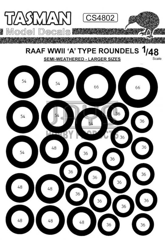 Tasman Models 1/48 RAAF WWII A-Type Roundels image