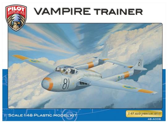 Pilot Replicas 1/48 Vampire J28 C Trainer Swedish Air Force image