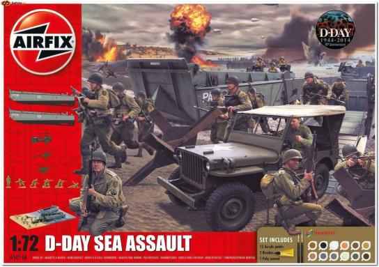 Airfix 1/72 75th Anniversary D-Day Sea Assault Gift Set image