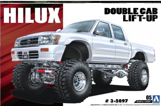 Aoshima 1/24 LN107 Hilux Pickup Double Cab Lift up '94 - Toyota image