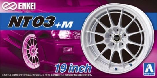 Aoshima 1/24 Rims & Tires - Enkei NT04+M 19" image