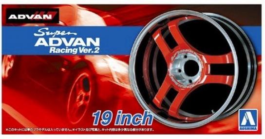 Aoshima 1/24 Rims & Tires - Super Advan Racing Ver.2 19" image