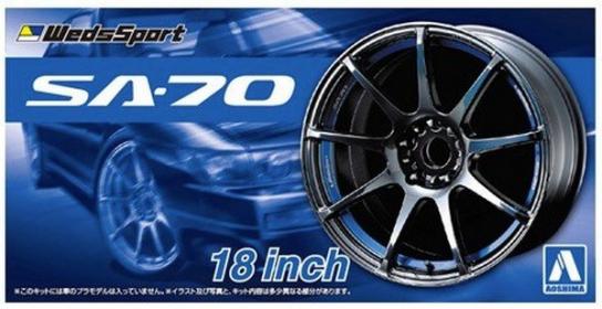 Aoshima 1/24 Rims & Tires - Weds Sport SA-70 18" image