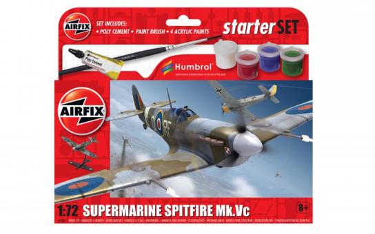 Airfix 1/72 Supermarine Spitfire Mk.Vc Starter Set ~~DAMAGED BOX~~ image