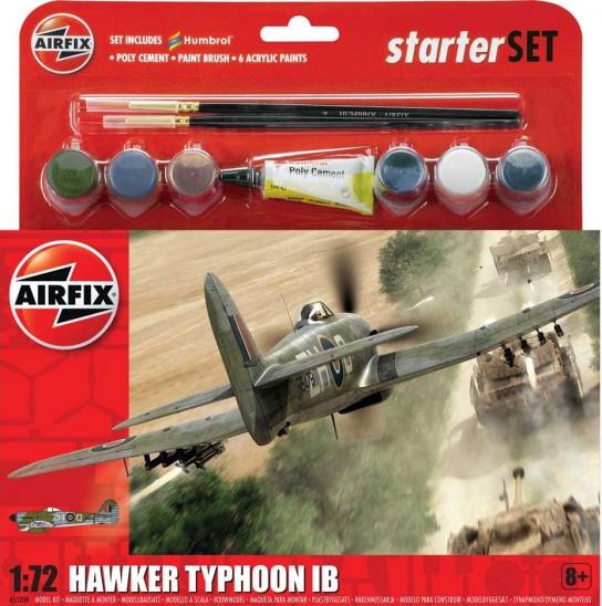Airfix 1/72 Hawker Typoon IB - Starter Set ~~DAMAGED BOX~~ image