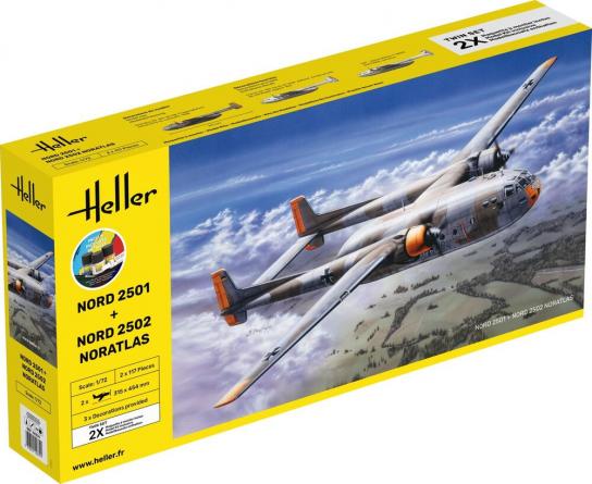 Heller 1/72 Nord 2501 & Nord 2502 "Noratlas" Twin Set - Starter Kit image