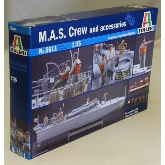 Italeri 1/35 M.A.S. Crew and Accessories image