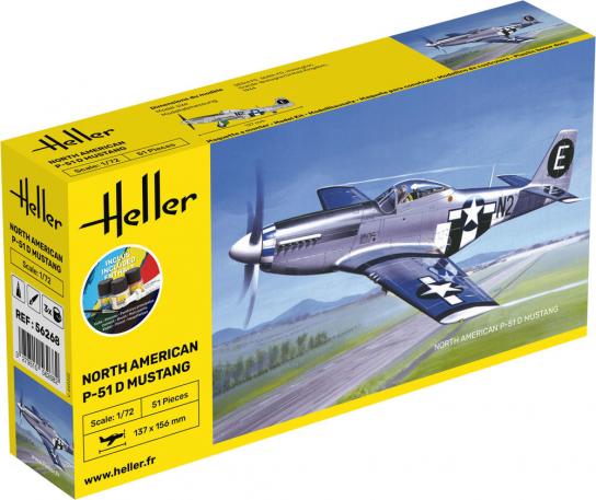 Heller 1/72 North American P-51 Mustang - Starter Kit image