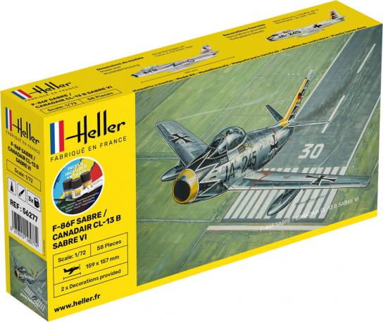 Heller 1/72 F-86F Sabre/Canadair CL-13B Sabre VI - Starter Kit image