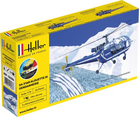 Heller 1/72 SA 316B Alouette III Gendarmerie - Starter Kit image