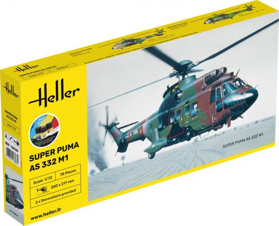 Heller 1/72 Super Puma AS 332 M1 - Starter Kit image