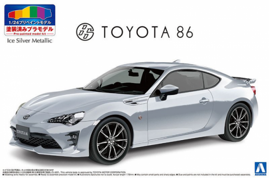 Aoshima 1/24 Toyota 86 2016 Ice Silver image
