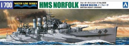 Aoshima 1/700 HMS British Heavy Cruiser Norfolk image
