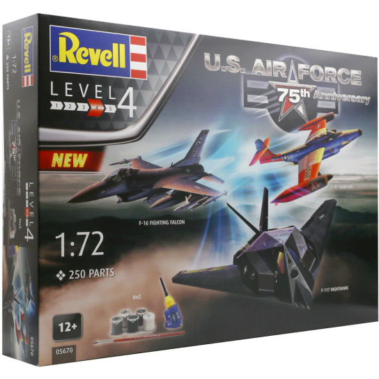 Revell 1/72 US Air Force 75th Anniversary 3-Model Gift Set image