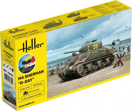 Heller 1/72 M4 Sherman D-Day - Starter Kit image