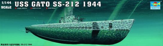 Trumpeter 1/144 USS Gato Submarine 1944 image