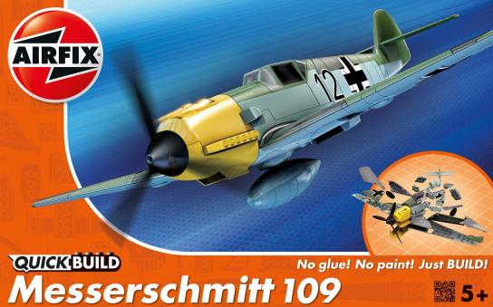 Airfix 1/72 Me109E Messerschmitt - Quickbuild Set (Lego Style) image