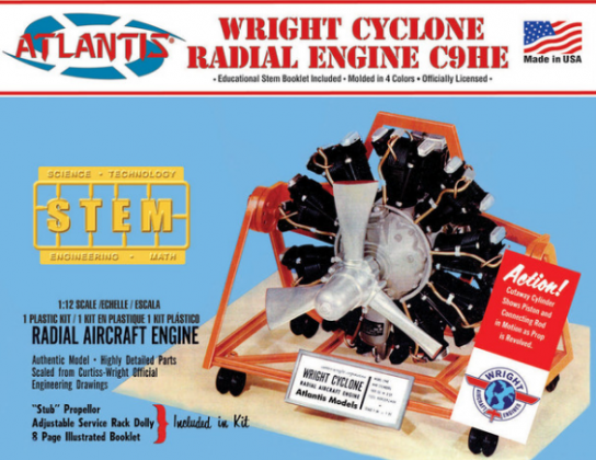 Atlantis Models 1/12 Wright Cyclone Engine image