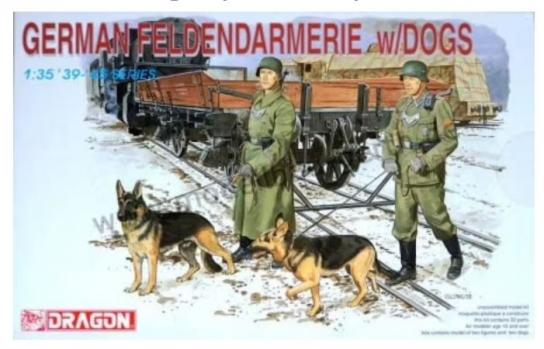 Dragon 1/35 German Feldgendarmerie with Dogs image