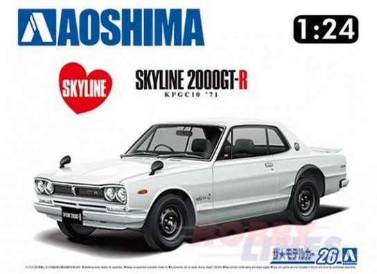 Aoshima 1/24 Nissan KPGC10 Skyline HT2000GT-R 1971 image