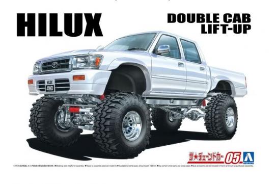 Aoshima 1/24 Hilux Pick-Up Double Cab Lift-Up 1994 image