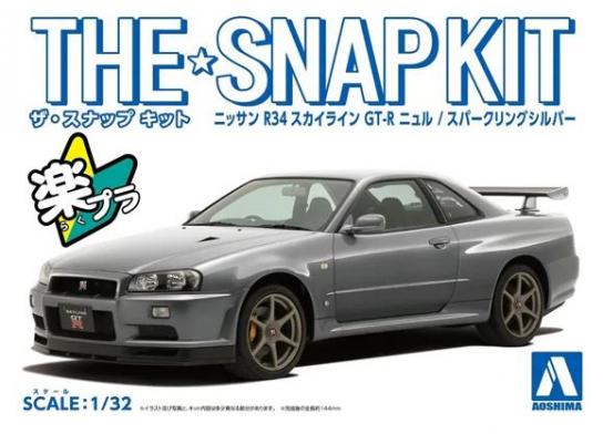 Aoshima 1/32 Nissan R34 Skyline GT-R - SNAP Kit image