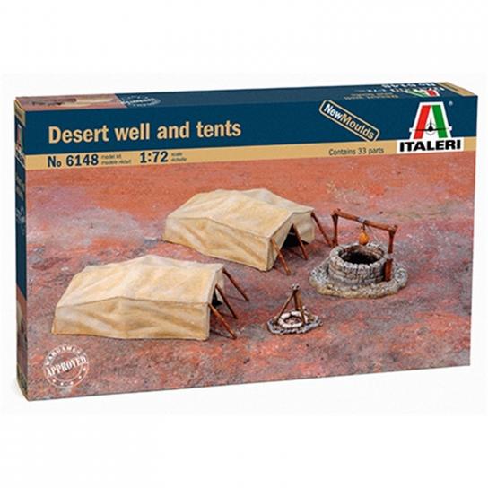 Italeri 1/72 Desert Well and Tents image
