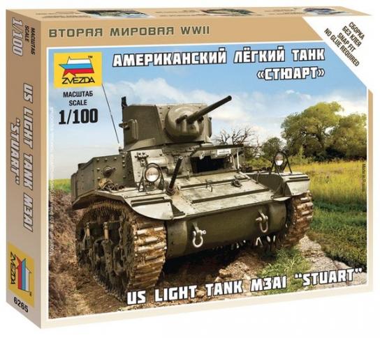 Zvezda 1/100 Stuart Tank image