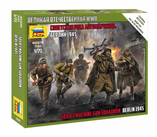 Zvezda 1/72 Soviet Machine Gun Squadron Berlin 1945 image