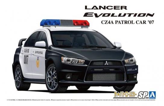 Aoshima 1/24 Mitsubishi Lancer Evolution X Patrol Car image