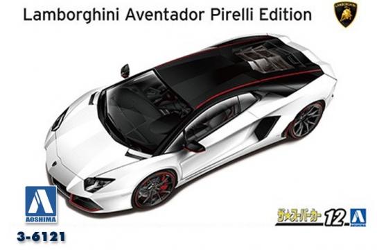 Aoshima 1/24 Lamborghini Aventador Pirelli Edition image