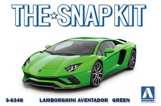 Aoshima 1/32 Lamborghini Aventador S Pearl Green - Snap Kit image