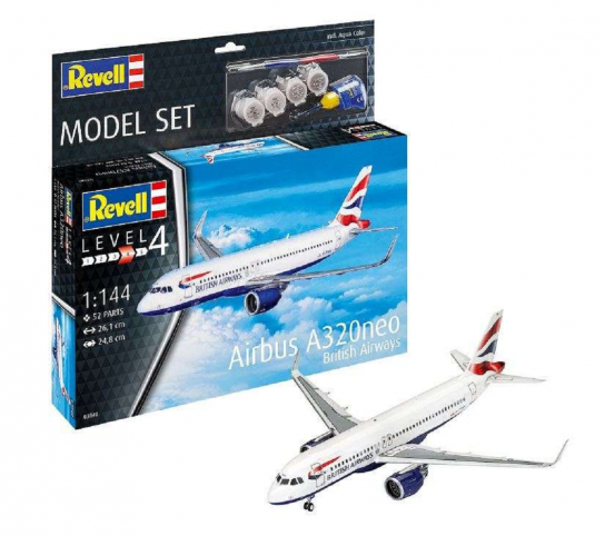 Revell 1/144 Airbus A320 neo British Airways Model Set image