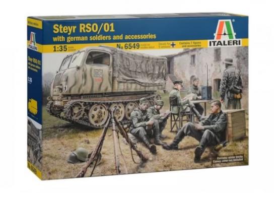 Italeri 1/35 Steyr RSO/01 with German Soldiers & Accessories image