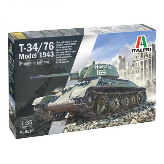 Italeri 1/35 T-34/76 Model 1943 Premium Edition image