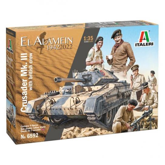 Italeri 1/35 Crusader Mk.III El Alamein 1942 with British Crew image