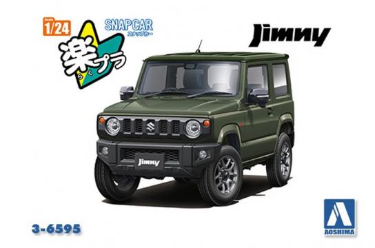 Aoshima 1/24 Suzuki Jimny 2018 Jungle Green Snap Kit image