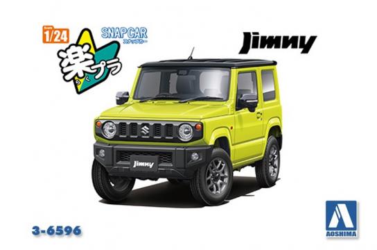 Aoshima 1/24 Suzuki Jimny 2018 Kinetic Yellow Snap Kit image