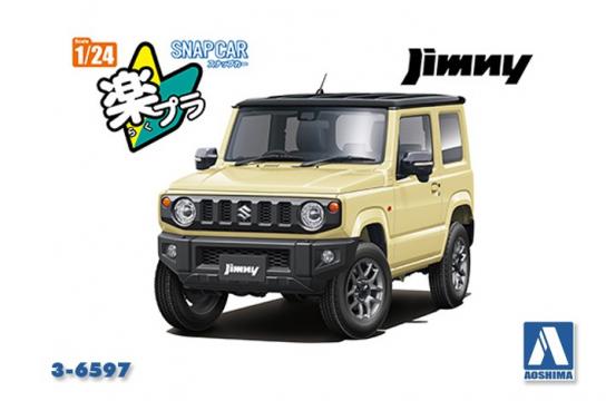 Aoshima 1/24 Suzuki Jimny 2018 Chiffon Ivory Met image