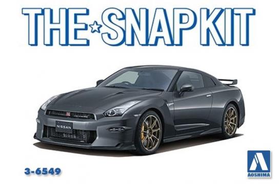 Aoshima 1/32 Nissan R35 GT-R 2024 Metal Grey Snap Kit image